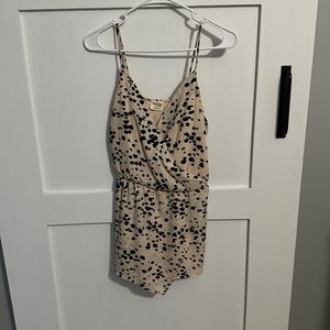 Peach Love California shirt romper size small.